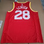 NBA 28 Sengun Rockets Maillot Retro Rouge